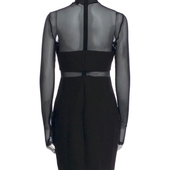 NWT Likely Black Mesh Dress, Sz 8 - Picture 5 of 8